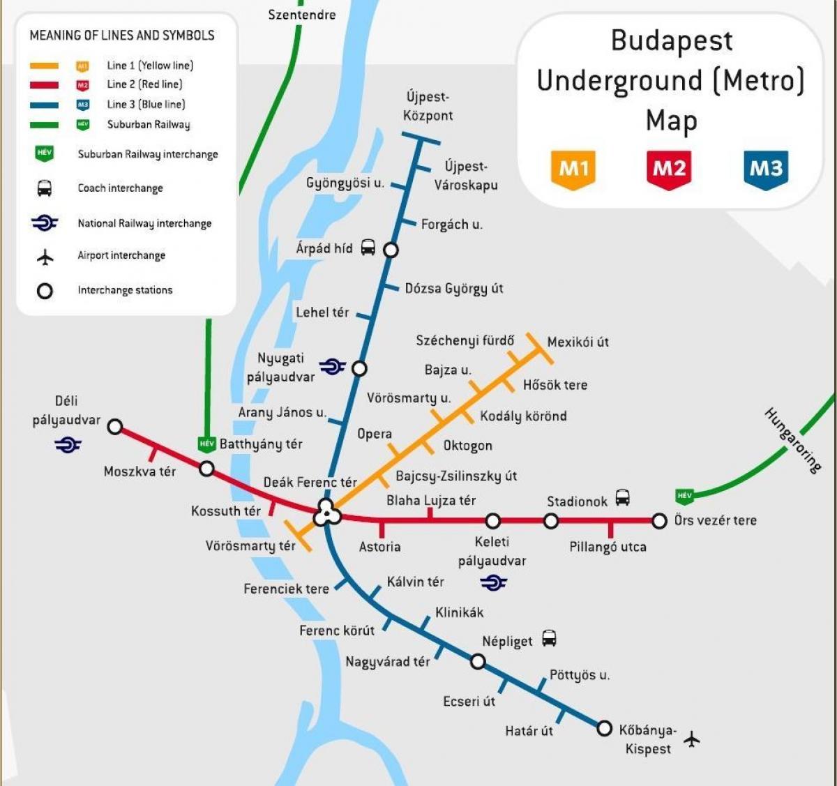 Budimpešta autobusna karta