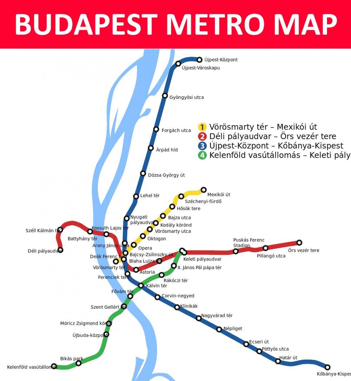 karta Budimpešta Keleti
