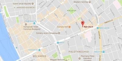Karta Budimpešte crvenih svjetiljki