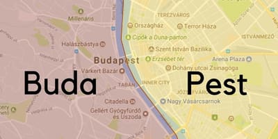 Budimpešta četvrtine karti