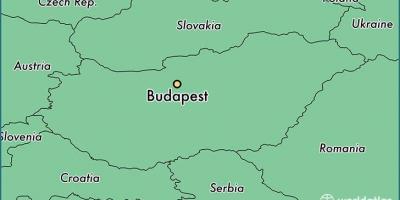 Karta Budimpešte i susjednih zemalja