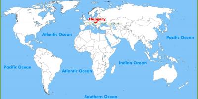 Karta svijeta Mađarska Budimpešta